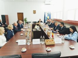 Delegație de politicieni din Cehia, întâlnire la Consiliul Județean. Ambasadorul ceh, prezent la discuții