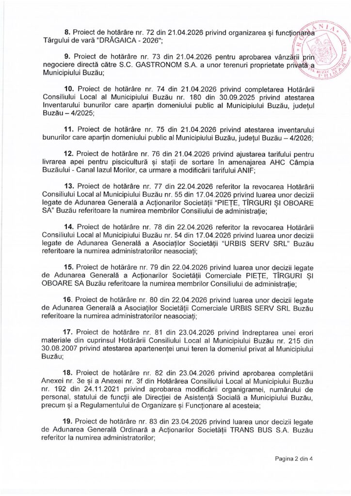 ședință CLM Buzău interzicere păcănele