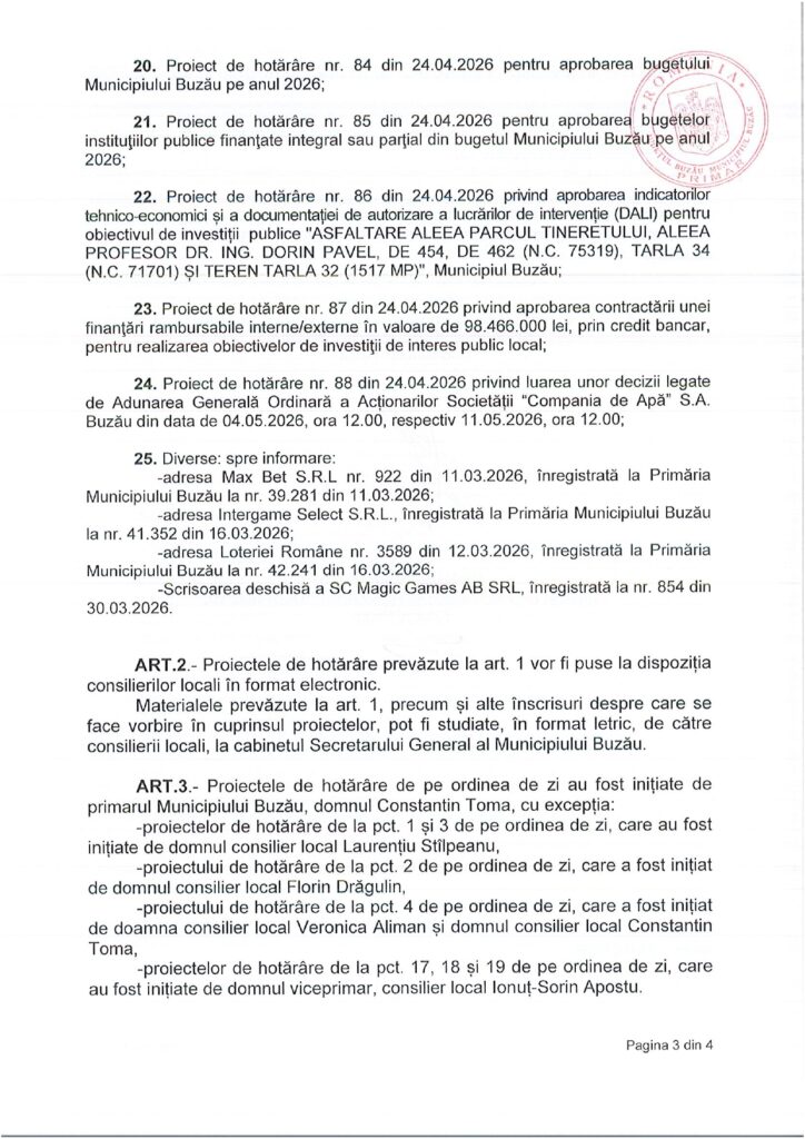 ședință CLM Buzău interzicere păcănele