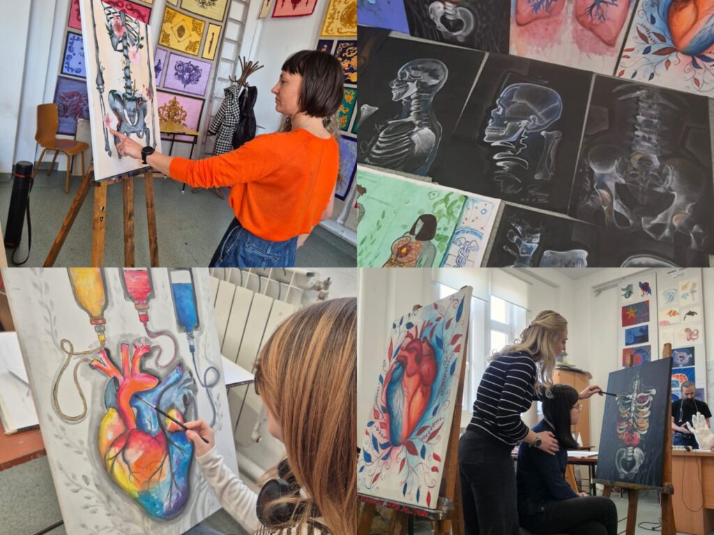expoziție Forma Vieții Spitalul Județean Buzău, picturi inedite Liceul de Arte Buzău, picturi inedite spital Buzău