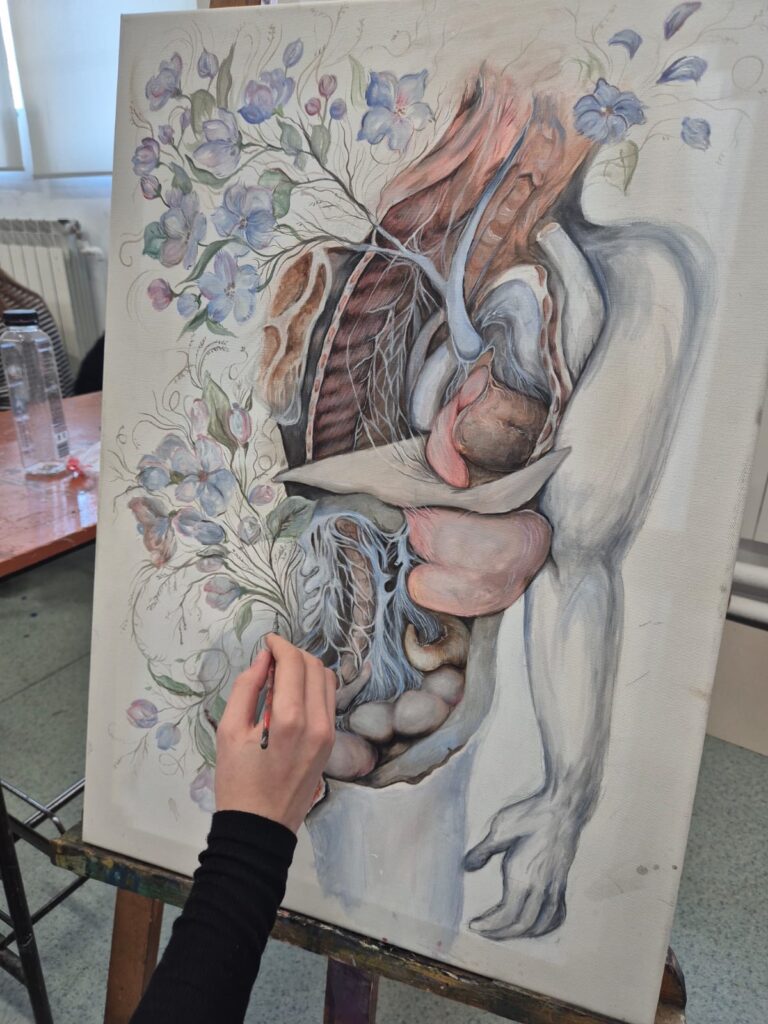 expoziție Forma Vieții Spitalul Județean Buzău, picturi inedite Liceul de Arte Buzău, picturi inedite spital Buzău