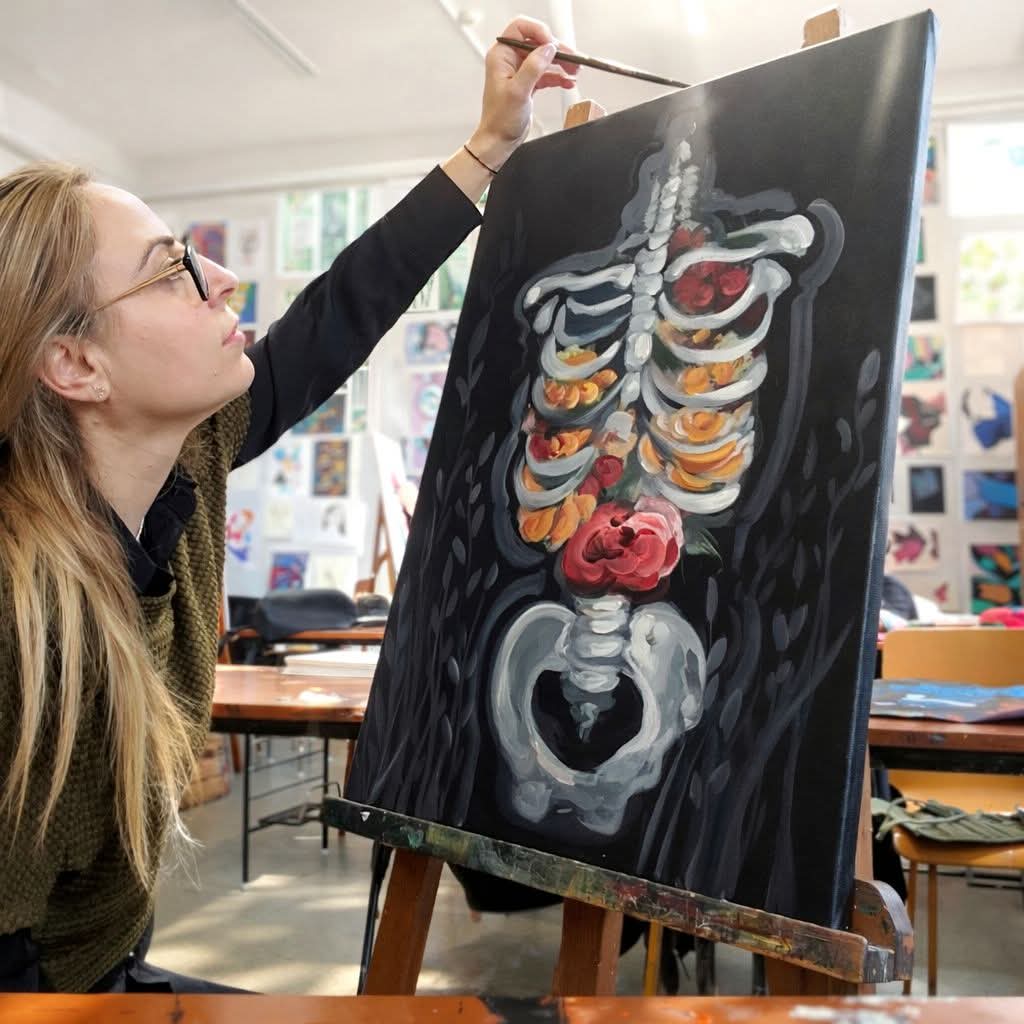 expoziție Forma Vieții Spitalul Județean Buzău, picturi inedite Liceul de Arte Buzău, picturi inedite spital Buzău