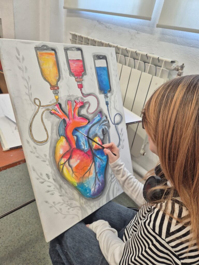 expoziție Forma Vieții Spitalul Județean Buzău, picturi inedite Liceul de Arte Buzău, picturi inedite spital Buzău