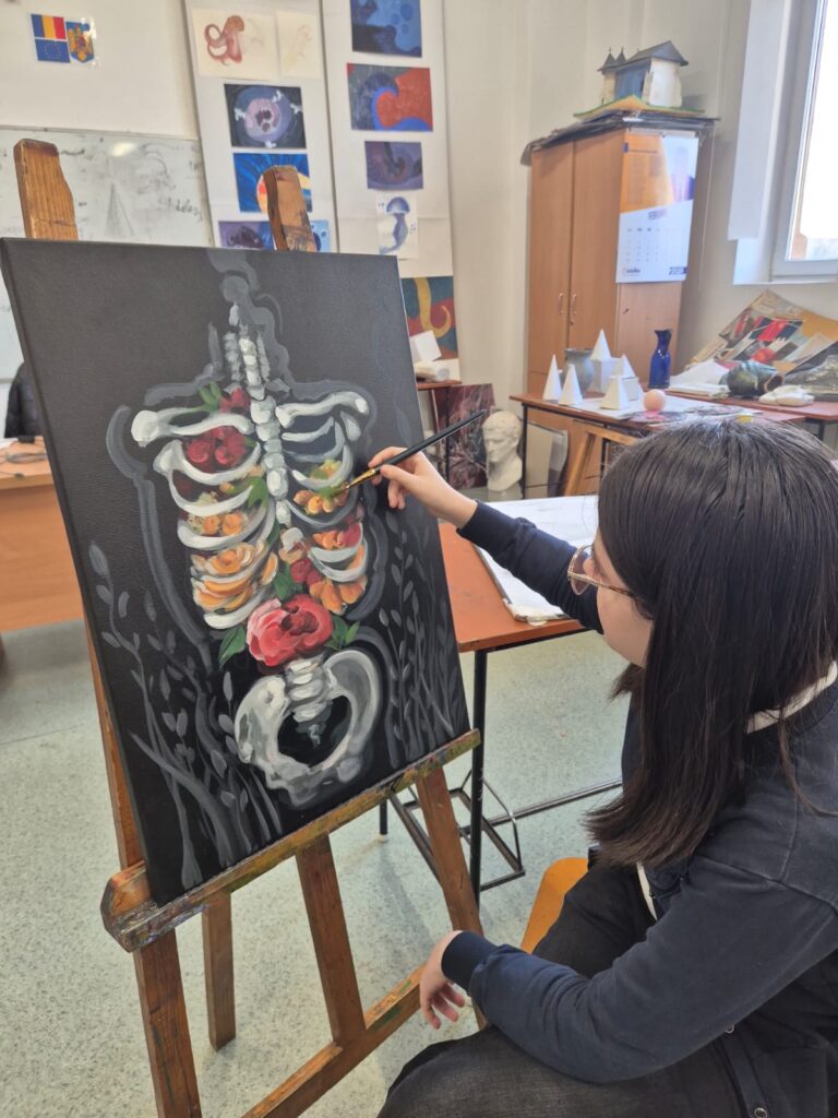 expoziție Forma Vieții Spitalul Județean Buzău, picturi inedite Liceul de Arte Buzău, picturi inedite spital Buzău