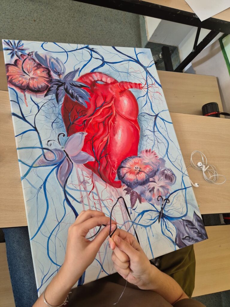 expoziție Forma Vieții Spitalul Județean Buzău, picturi inedite Liceul de Arte Buzău, picturi inedite spital Buzău