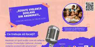 Provocare-concurs. Ești elev de gimnaziu? Fă un spot radio! „Scoate violența școlară din anonimat!”