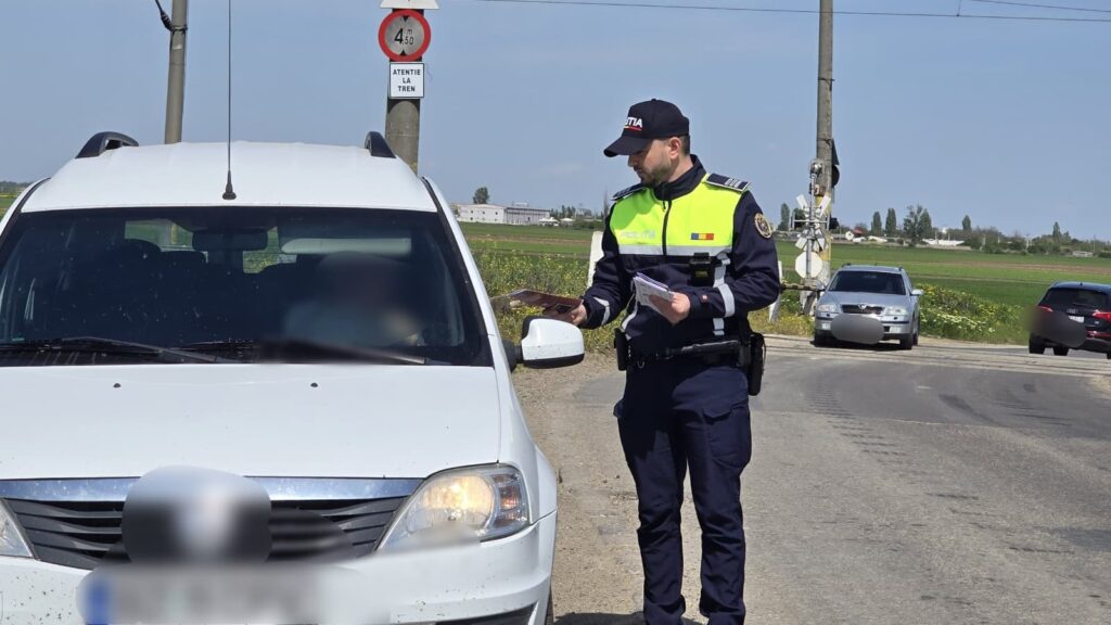 amenzi șoferi treceri cale ferată, polițiști treceri cale ferată Buzău
