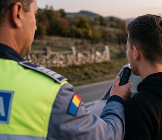 Inconștient! La 19 ani, băut și fără permis auto. L-a costat o zi în arestul IPJ