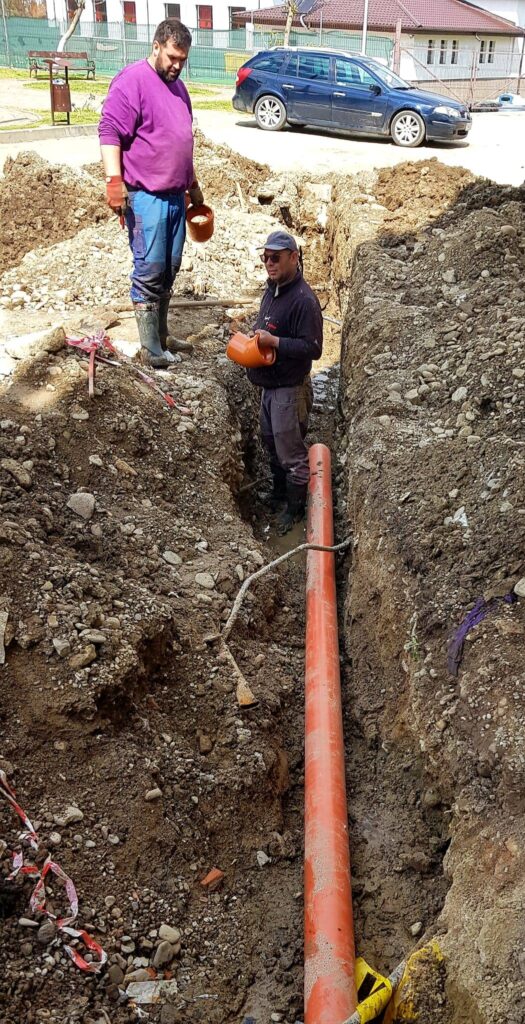 anunț primar comuna Cislău, canalizare bloc Cislău, primar Constantin Mușat comuna Cislău