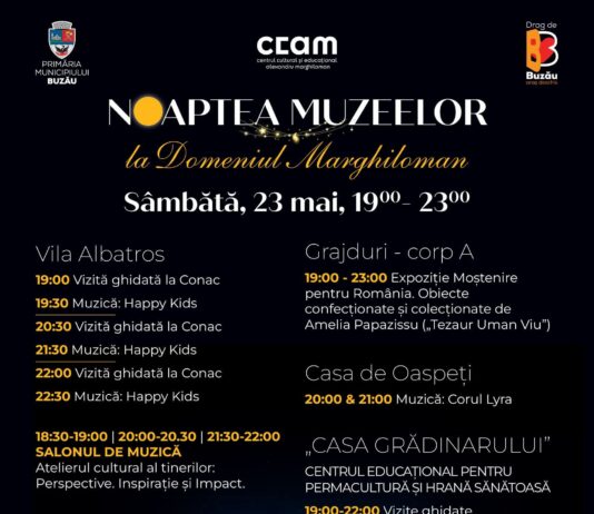 Noaptea Muzeelor, la Domeniul Marghiloman. Iată programul evenimentului!