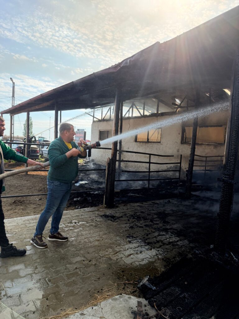 incendiu puternic Vernești