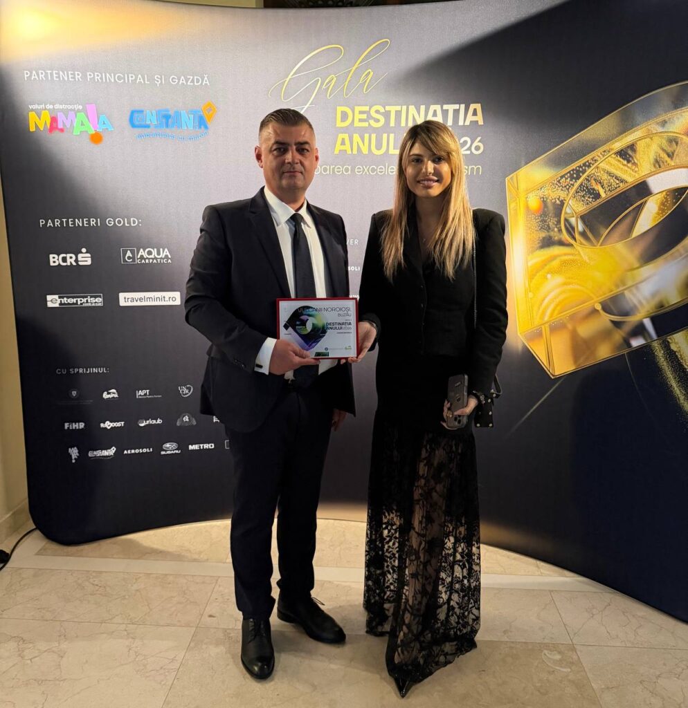 (FOTO) Vulcanii Noroioși, locul 3 la Gala Destinația Anului 2026 2 Consiliul Județean Buzău, Vulcanii Noroioși premiu Destinația Anului 2026