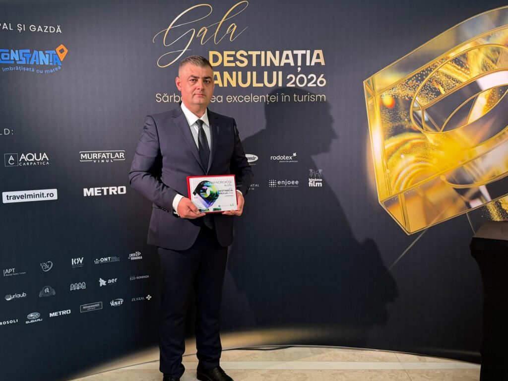 (FOTO) Vulcanii Noroioși, locul 3 la Gala Destinația Anului 2026 3 Consiliul Județean Buzău, Vulcanii Noroioși premiu Destinația Anului 2026