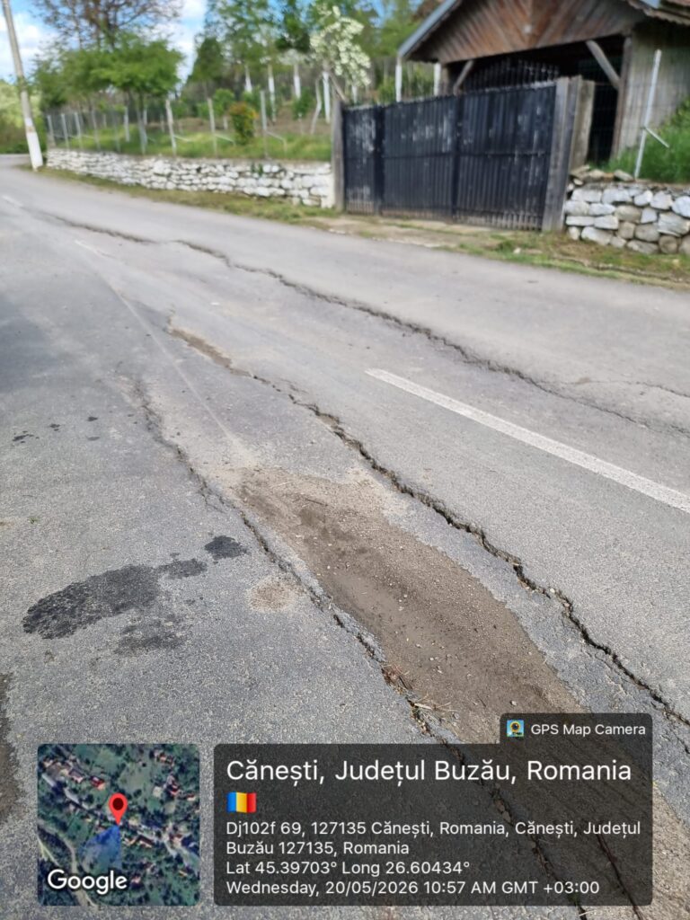 drumuri afectate de ploi județul Buzău