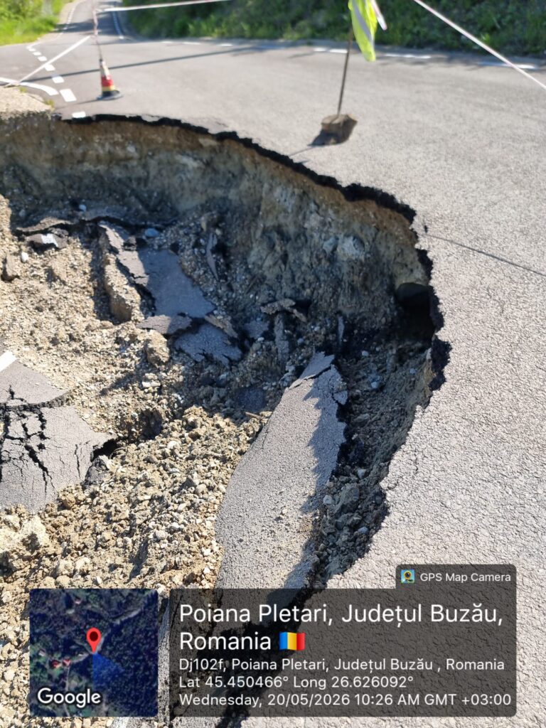 drumuri afectate de ploi județul Buzău