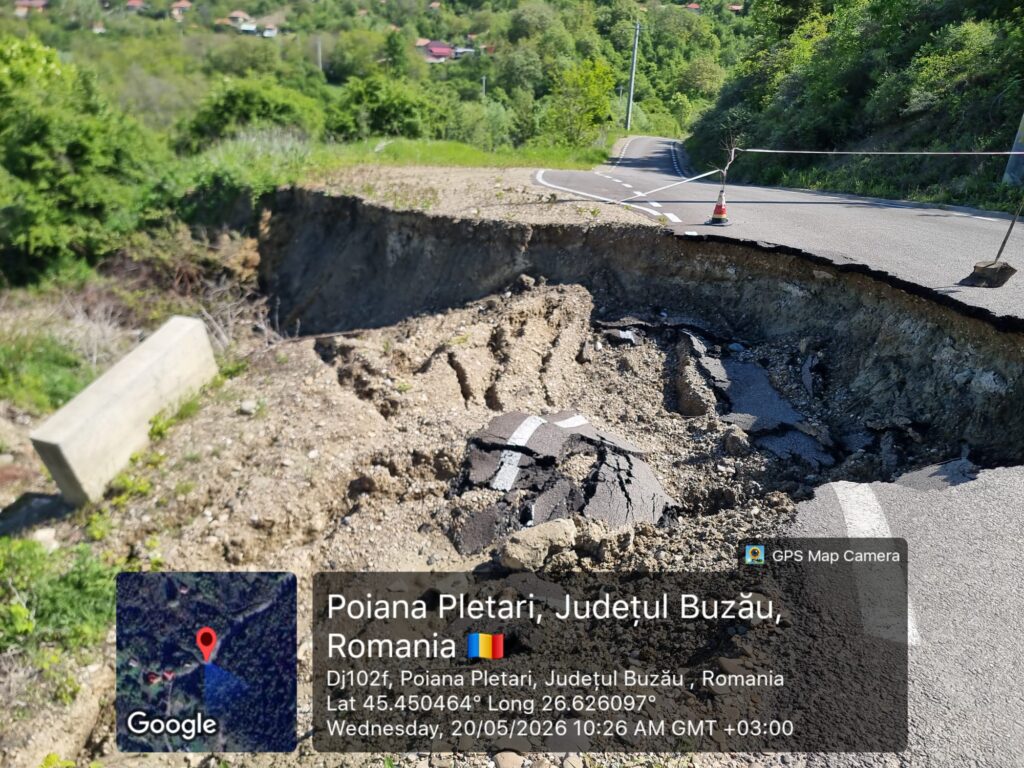 drumuri afectate de ploi județul Buzău