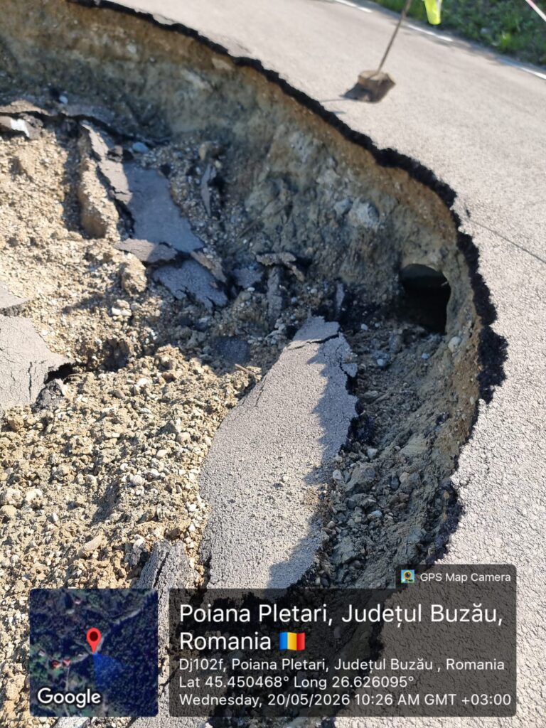 drumuri afectate de ploi județul Buzău