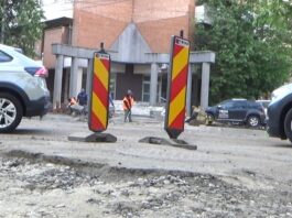 Rețea de gaze avariată de muncitorii de la Troia. Incident pe bulevardul Bălcescu, serviciu sistat