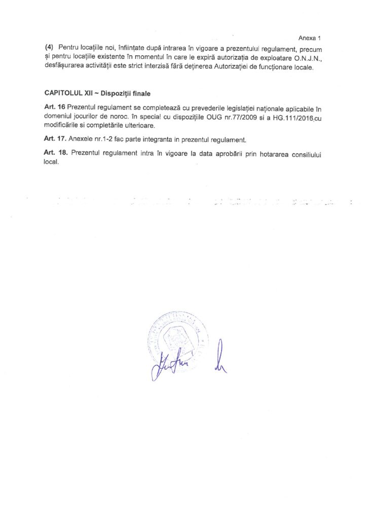 Primăria Balta Albă regulement jocuri de noroc