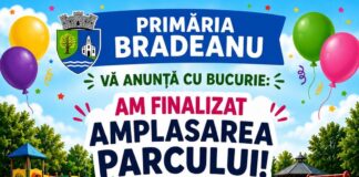 BRĂDEANU. Parcul nou va fi inaugurat de Ziua Copilului. Primărița: Vă așteptăm cu drag!