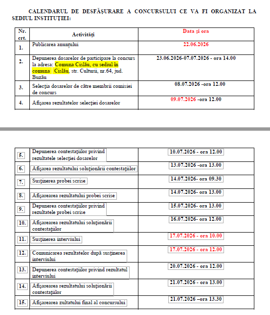 CISLĂU. Primăria angajează mediator școlar. Iată condițiile concursului! 1 anunț Primăria Cislău, Primăria Cislău concurs angajare mediator școlar