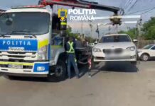 (VIDEO) Mașină furată, hoți în arest. Cum s-a întâmplat