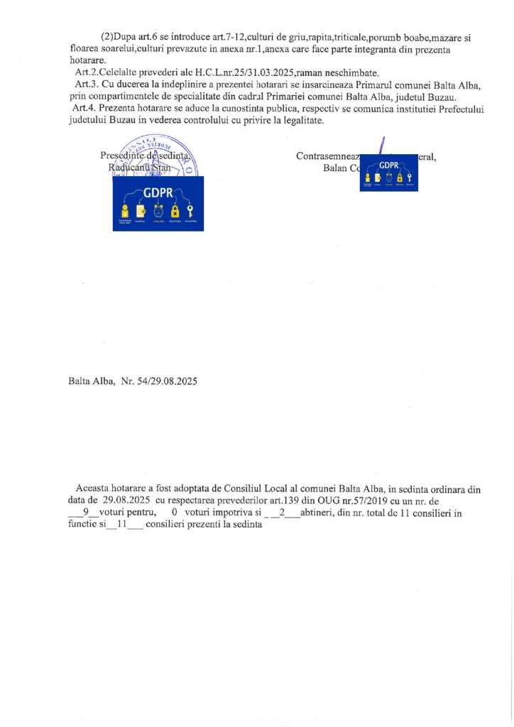 BALTA ALBĂ. Noutăți în Regulamentul utilizării izlazului din categoria arabil 3