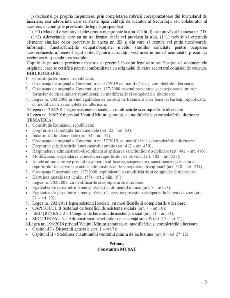 CISLĂU. Primăria angajează asistent social. Iată condițiile concursului! 3 Primăria Cislău concurs angajare asistent social