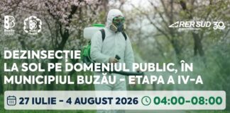 PRIMĂRIA BUZĂU, ANUNȚ despre o nouă etapă de dezinsecție la sol
