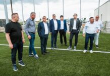 (FOTO) Președintele FRF, Răzvan Burleanu, în vizită la Buzău. Cu cine s-a întâlnit