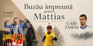 Eveniment caritabil. Buzău împreună pentru Mattias. Gabi Tamaș și Andrei Vanez, prezenți
