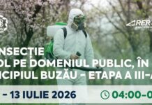 Acțiunile de dezinsecție din Buzău, reprogramate. Vezi noul calendar al operațiunilor