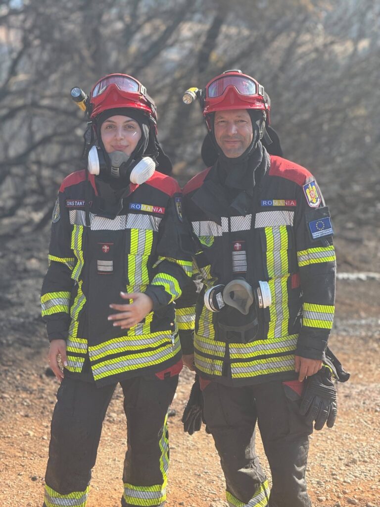 (FOTO) Șase pompieri buzoieni, trimiși în misiune în Grecia 6 ISU Buzău, pompieri buzoieni misiune stingere incendii Grecia