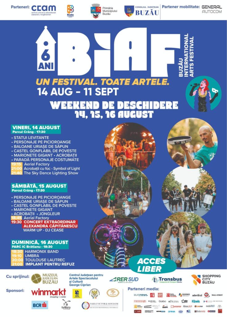 Începe BIAF, un festival de neratat. O lună plină de distracție pentru buzoieni 3 BIAF 2026, Buzău International Arts Festival 2026