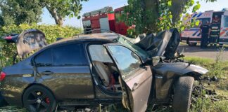 (FOTO) Impact fatal. Doi bărbați, morți în accident. Doi răniți, transportați la spital