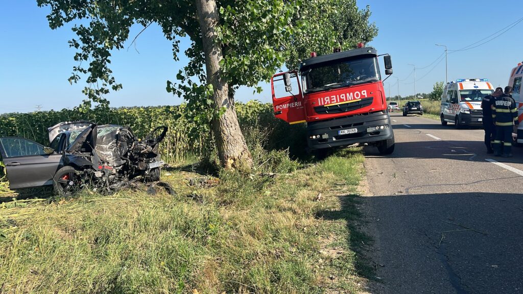 accident mortal Merei, bărbați decedați accident