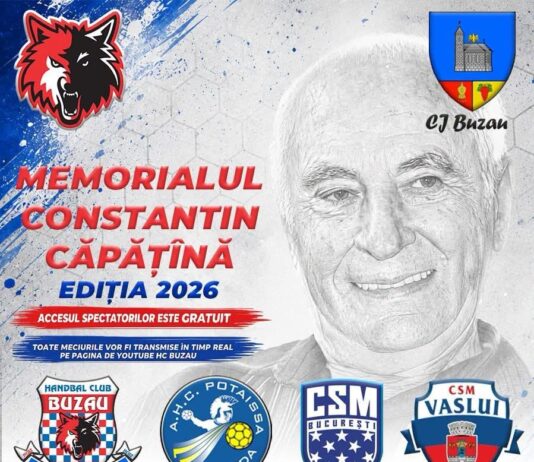 Memorialul „Constantin Căpățână”, la Sala Sporturilor. Cu cine joacă Lupii Buzăului
