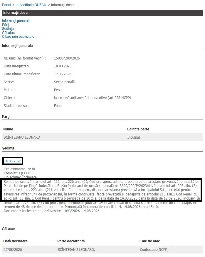 Proxeneta Ancuța Syndy amenință, instanța îi eliberează fiul. Leo, arestat inițial tot pentru proxenetism 1 Ancuța Syndy proxenetism amenințări, Leonard Scînteianu proxenetism Buzău eliberat