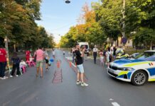 (FOTO) Bulevardul Bălcescu, animat de copii, polițiști și voluntari de la Crucea Roșie