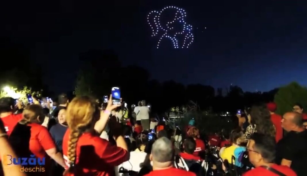 spectacol drone lasere