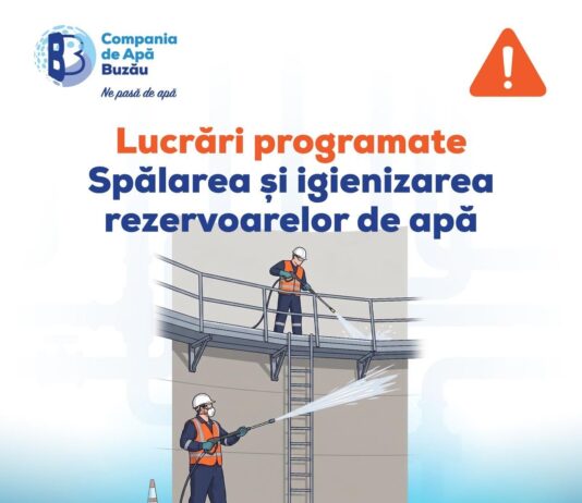 VIPEREȘTI. Se întrerupe furnizarea apei. Anunțul Companiei de Apă Buzău
