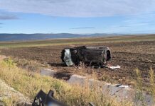 (UPDATE/FOTO) Starea celor șapte răniți. S-au răsturnat cu mașina pe câmp, între Ulmeni și Movila Banului