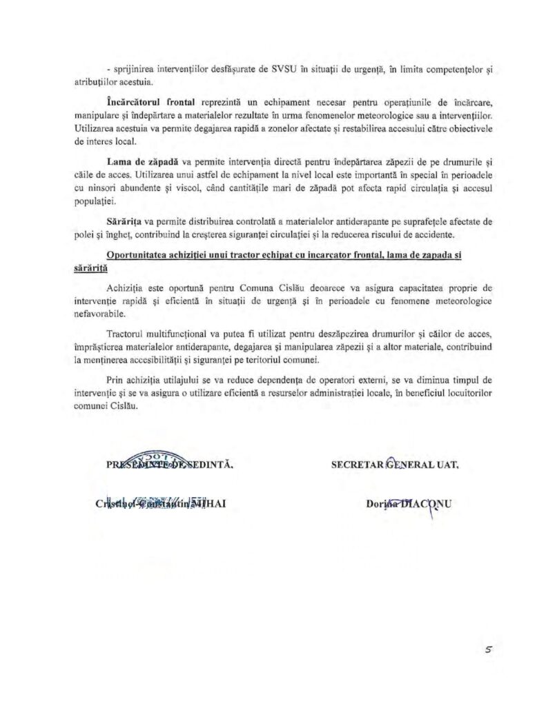 CISLĂU. Dotări importante pentru Serviciul Voluntar pentru Situații de Urgență 3 dotări Serviciul Voluntar pentru Situații de Urgență Cislău