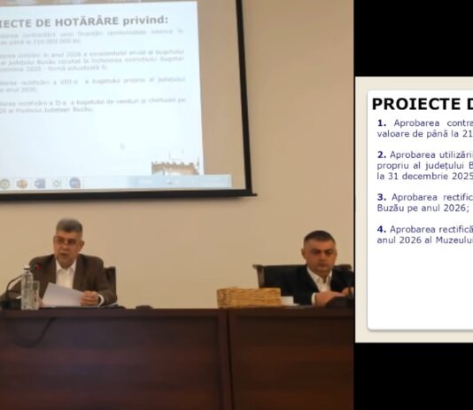 Vezi LIVE ședința Consiliului Județean Buzău!