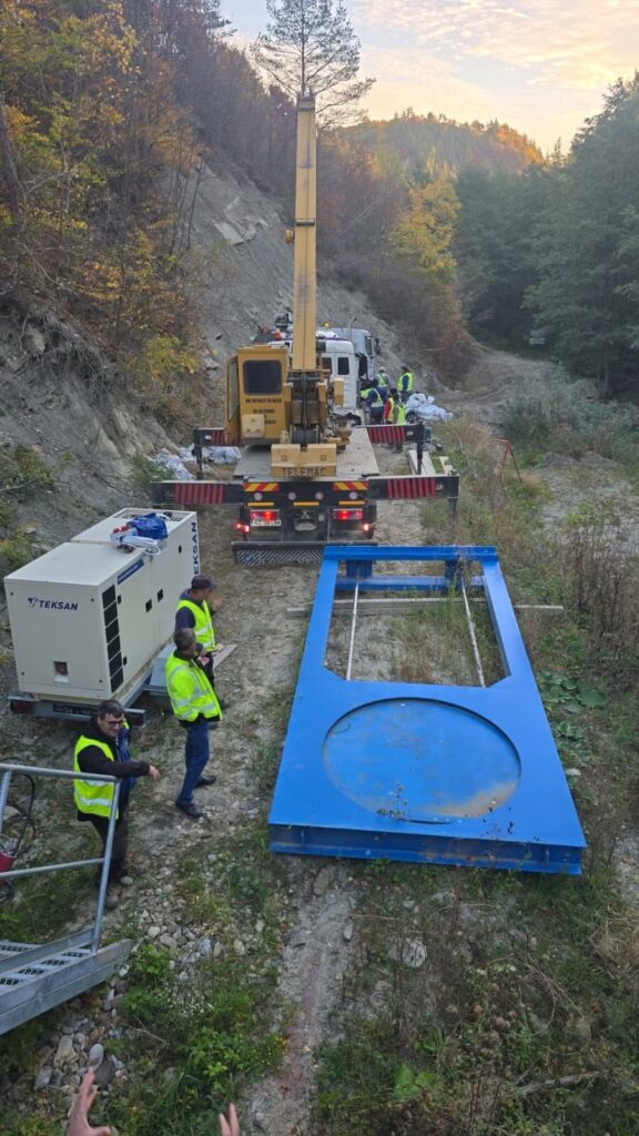 anunț Compania de Apă Buzău, lucrări Baraj Cireșu Valea Slănicului