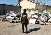 (FOTO) Amenzi de 67.500 de lei! Ce au descoperit Garda de Mediu și Poliția la un punct de colectare din Buzău