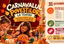 Carnavalul Poveștilor, la Teatrul „George Ciprian”, de Halloween