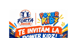 O nouă provocare Power Kidz pentru copiii între 7 și 14 ani. Pe 25 octombrie, la Sala Sporturilor