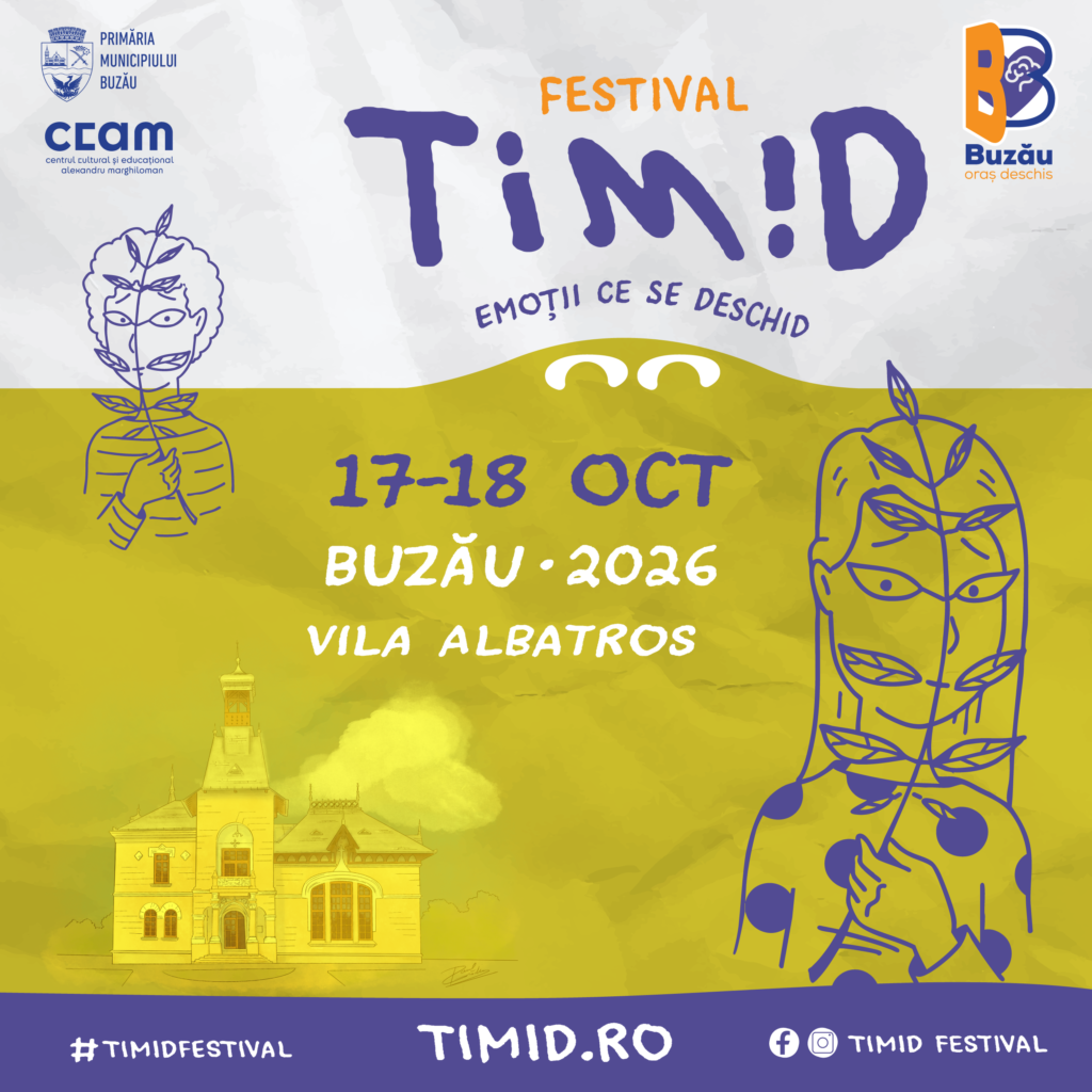 Festivalul TIM!D Buzău octombrie 2026, program festival TIM!D Vila Albatros Buzău