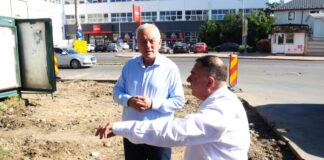Continuă reabilitarea bulevardului Stadionului. Stația Trans Bus de la Filatură, relocată
